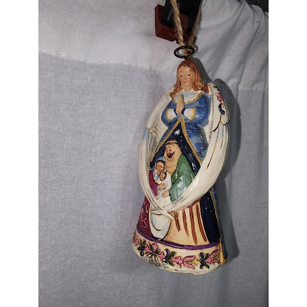 Jim Shore Heartwood ornament‎ Angel Nativity